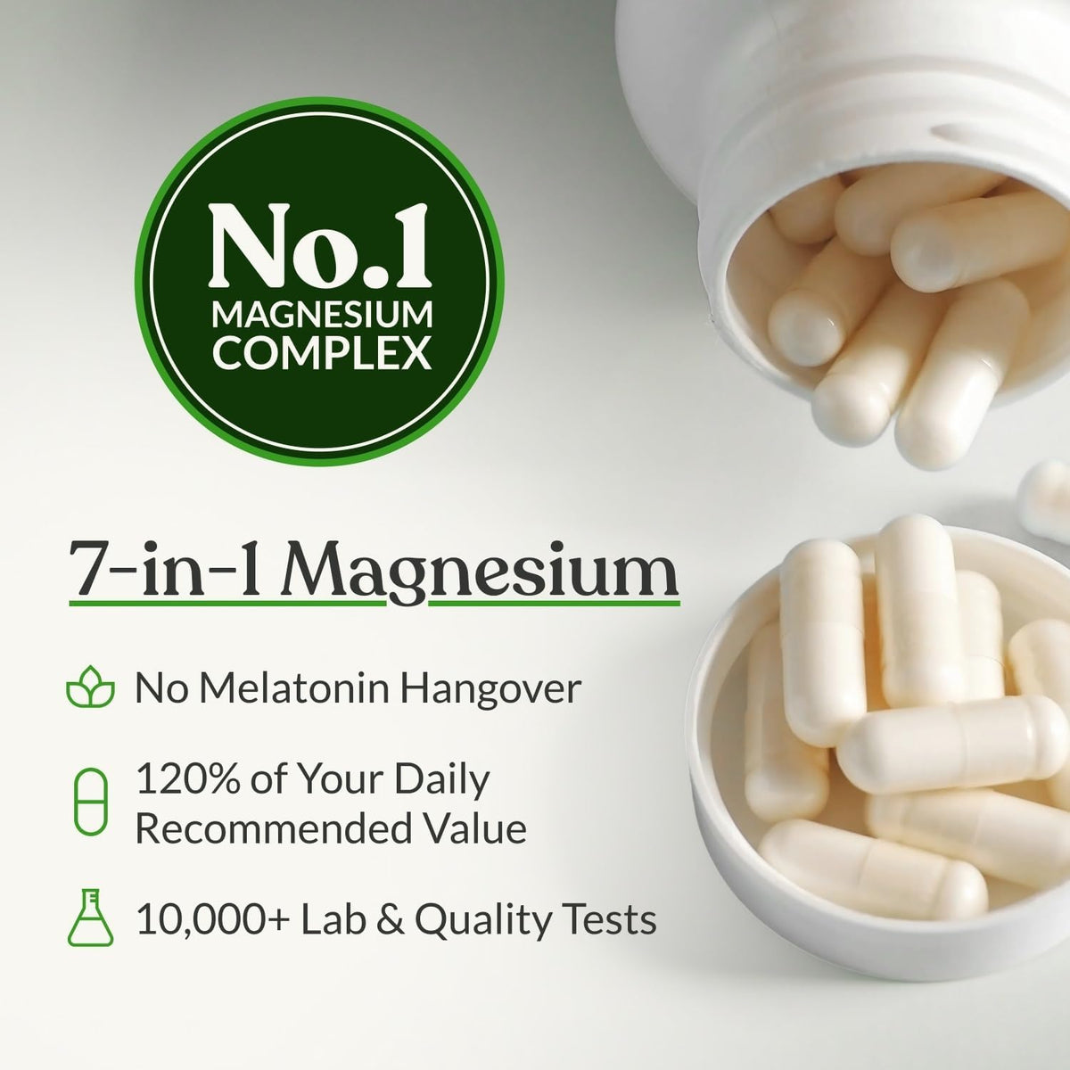 BIOptimizers Magnesium Breakthrough 60 Veg Capsules (7 Forms of Magnesium)