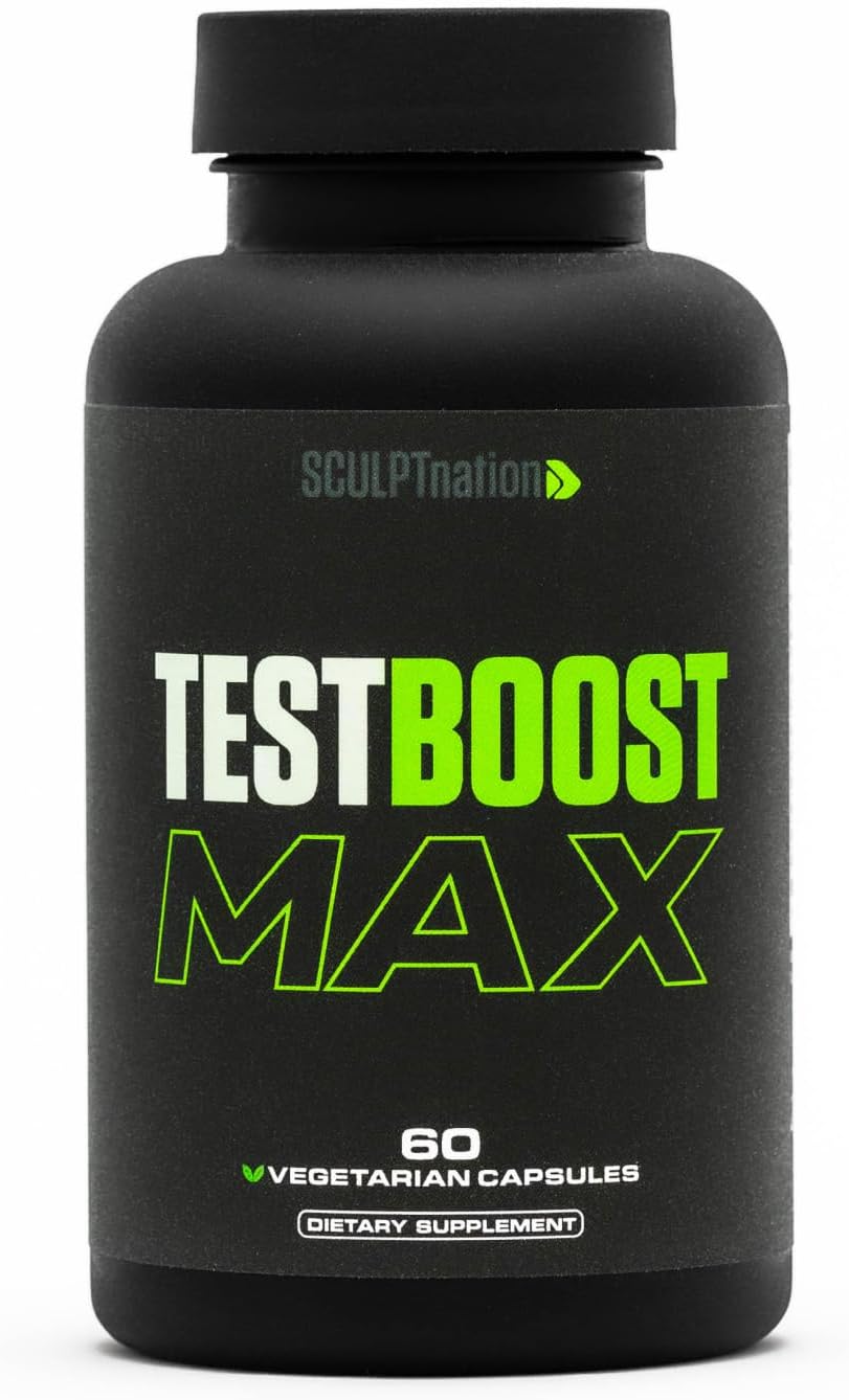 Sculptnation TestBoost Max Muscle Building Supplement, 60 Capsules