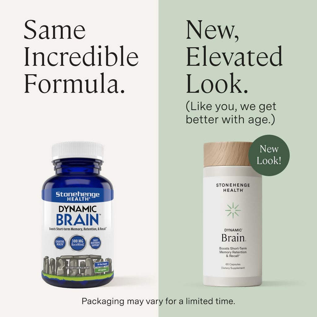 Stonehenge Health Dynamic Brain | Bacopa Supplement for Memory and Focus