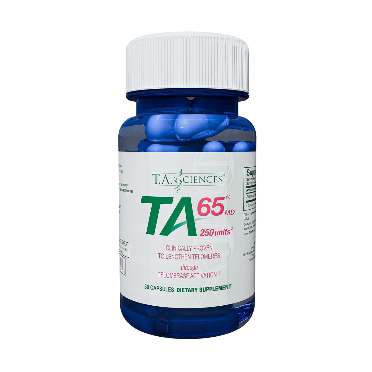 TA Sciences TA-65 100 Units – 30 Capsules