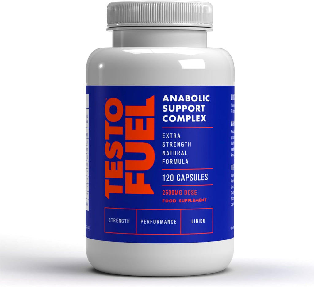 TestoFuel T-Booster Test Booster for Men 100% Natural 120 Capsules