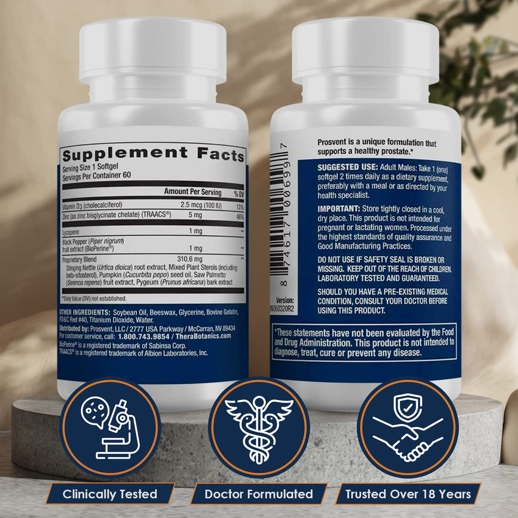 Prosvent dietary supplement 60 softgels