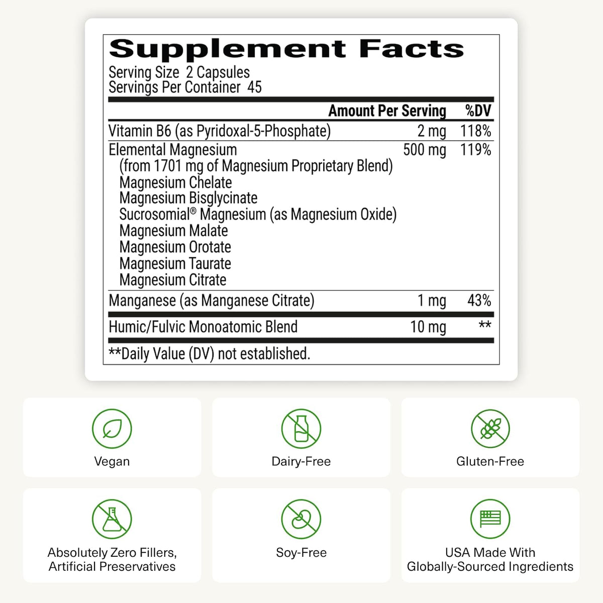 BIOptimizers Magnesium Breakthrough 60 Veg Capsules (7 Forms of Magnesium)