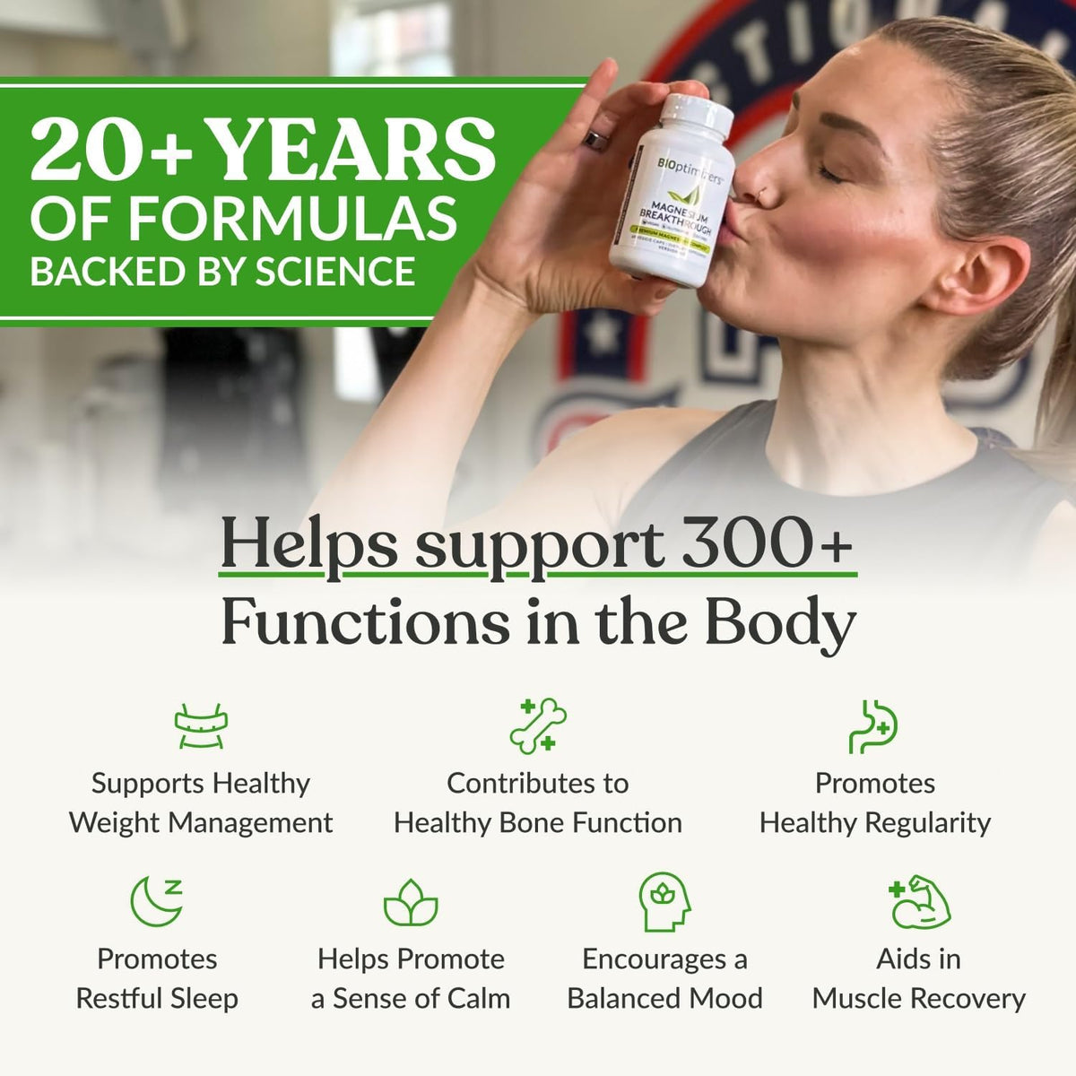 BIOptimizers Magnesium Breakthrough 60 Veg Capsules (7 Forms of Magnesium)