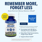 Stonehenge Health Dynamic Brain | Bacopa Supplement for Memory and Focus