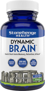 Stonehenge Health Dynamic Brain | Bacopa Supplement for Memory and Focus