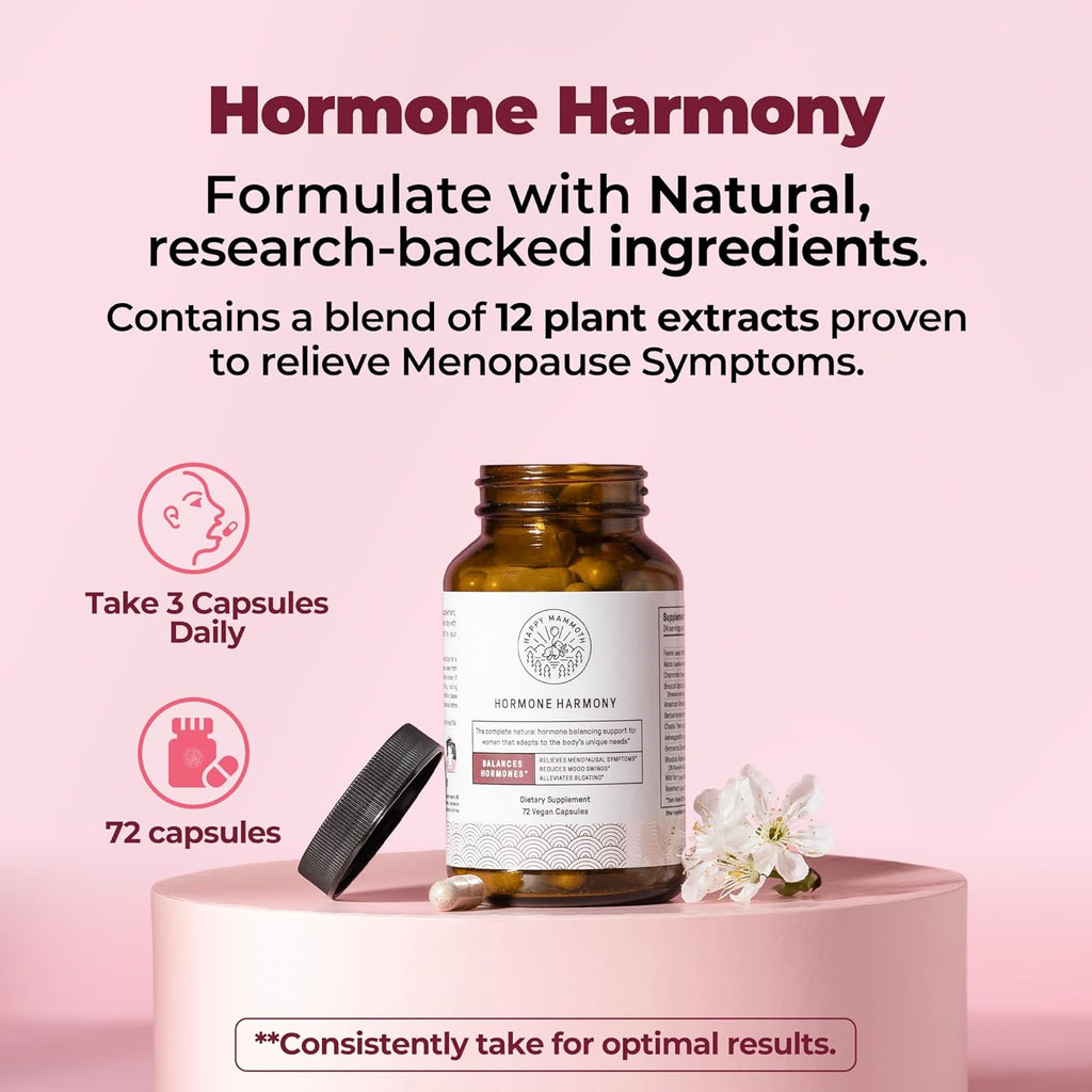 Ultra Potent Hormone Harmony Natural Hormonal Support for Women. 72 Capsules