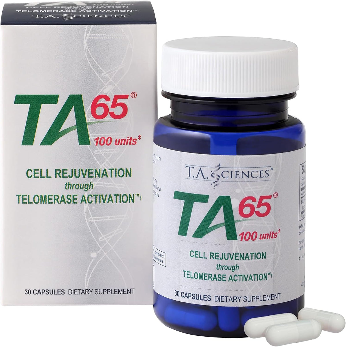 TA Sciences TA-65 100 Units – 30 Capsules