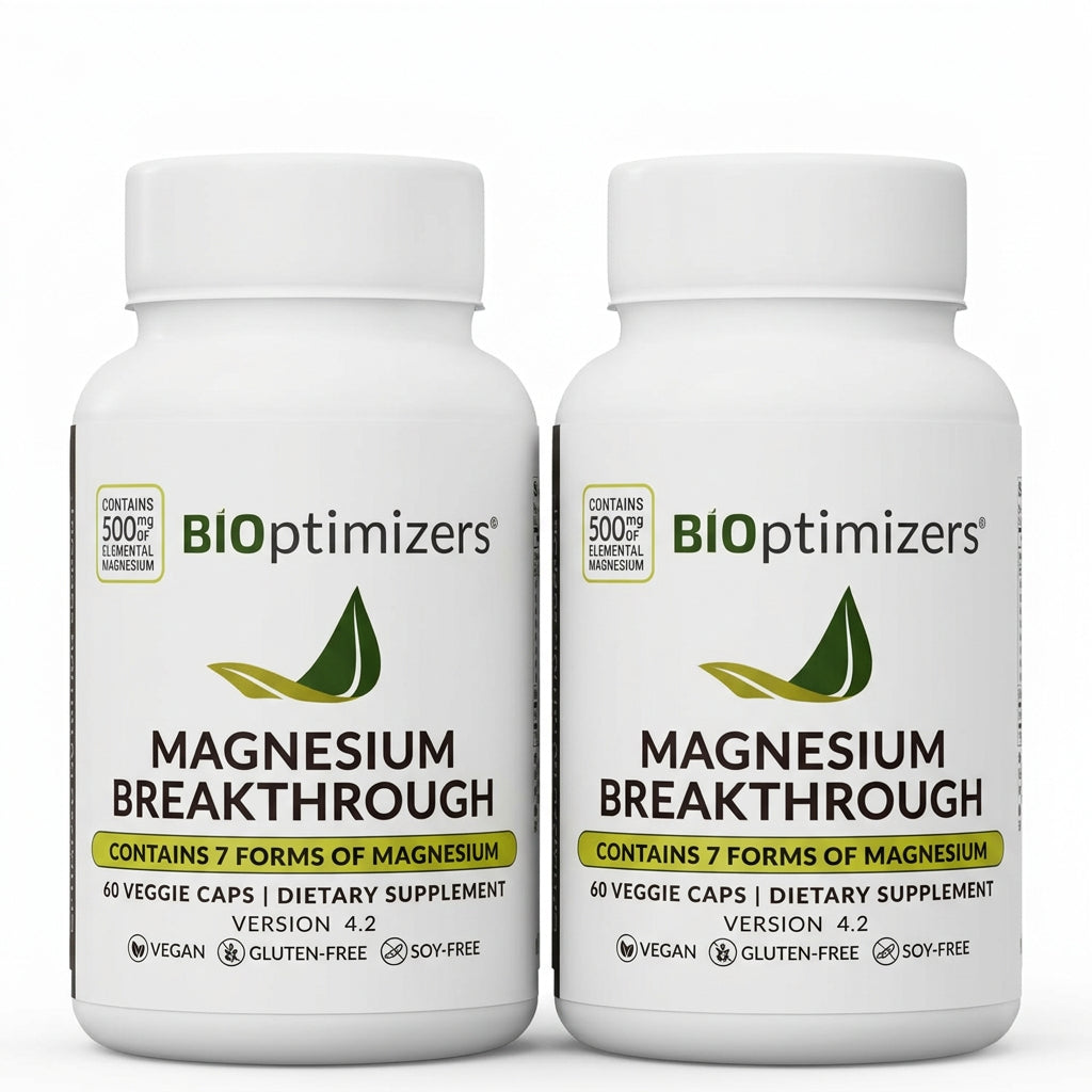 BIOptimizers Magnesium Breakthrough 60 Veg Capsules (7 Forms of Magnesium)