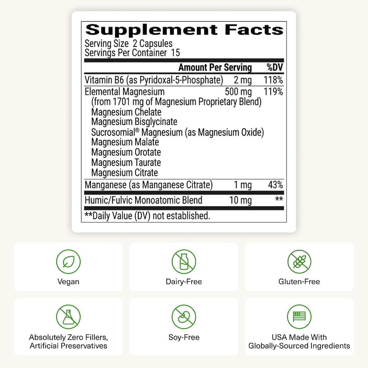 BIOptimizers Magnesium Breakthrough 60 Veg Capsules (7 Forms of Magnesium)