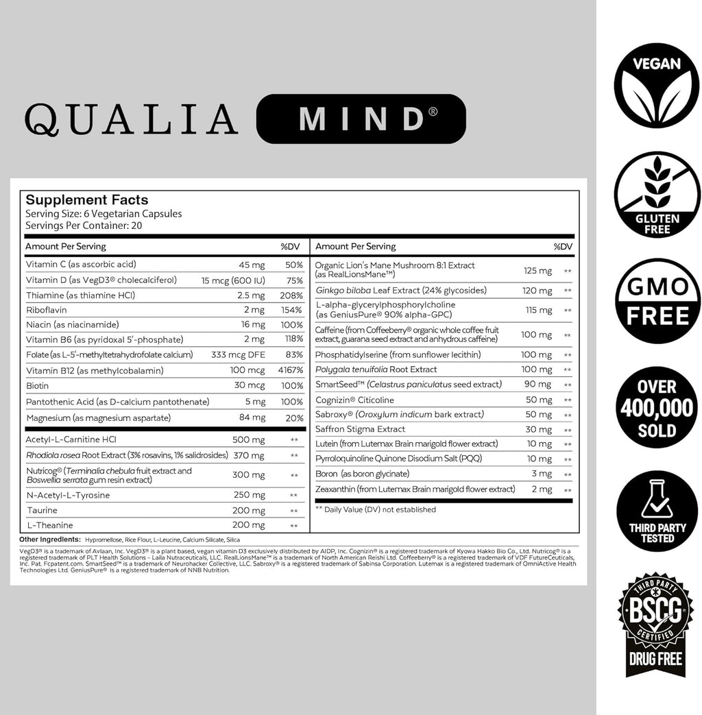 QUALIA MIND | The Ultimate Blend For Brain Health