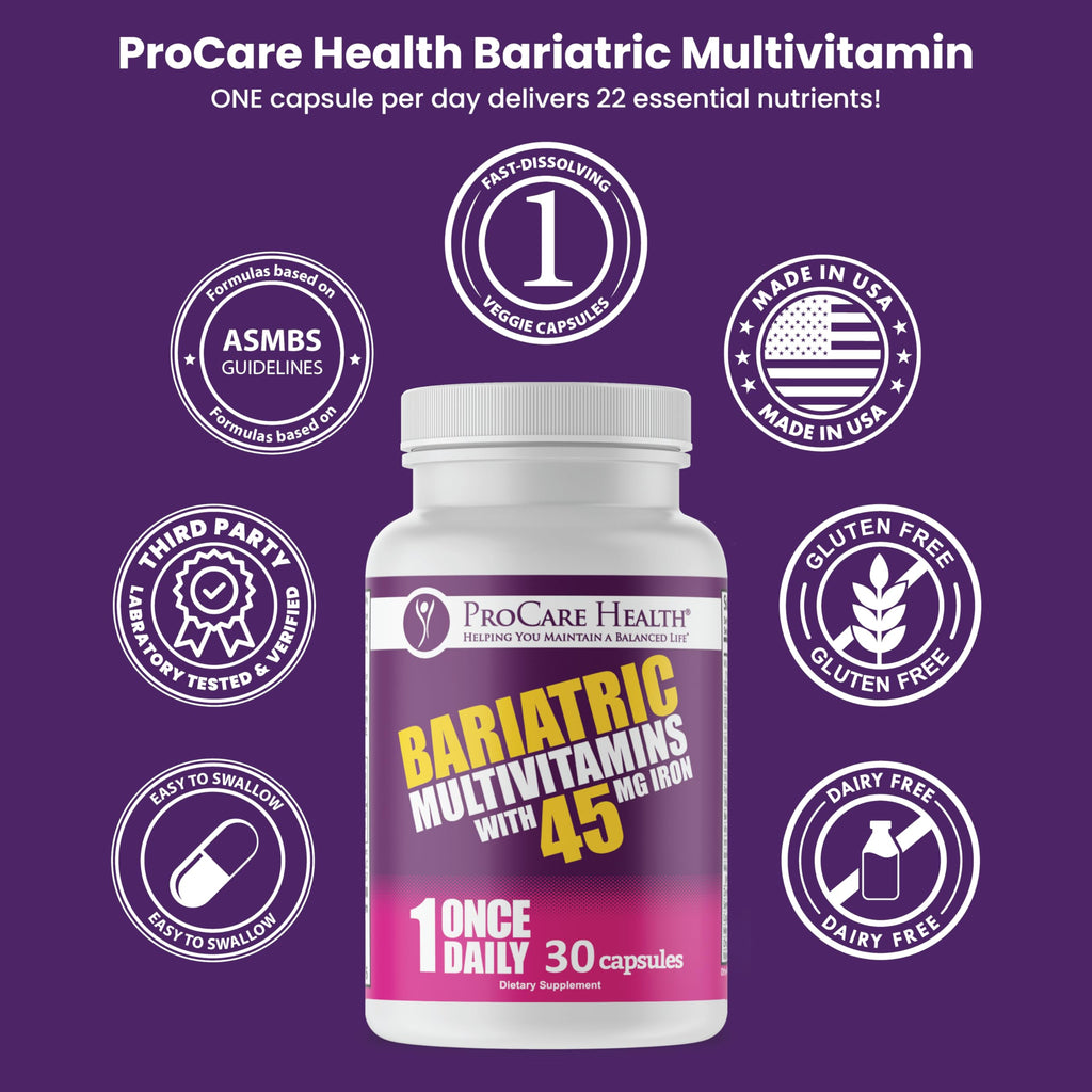 ProCare Health Bariatric Multivitamin 45mg Iron