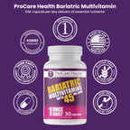 ProCare Health Bariatric Multivitamin 45mg Iron