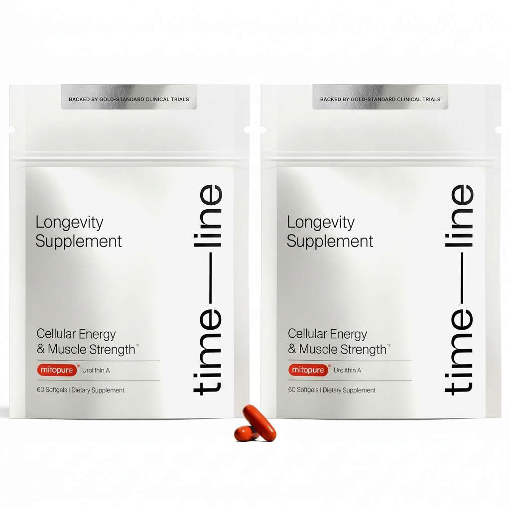 Timeline Mitopure Urolithin A 500mg Supplement, 60 Vegan Softgels